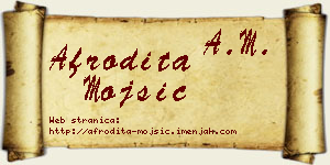 Afrodita Mojsić vizit kartica